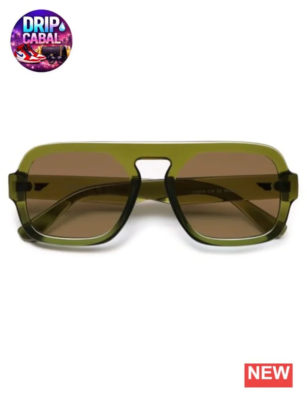 Retro Square Aviator Sunglasses UV400 Protection Oversized Frame